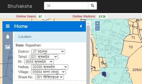 bhu naksha उदयपुर राजस्थान