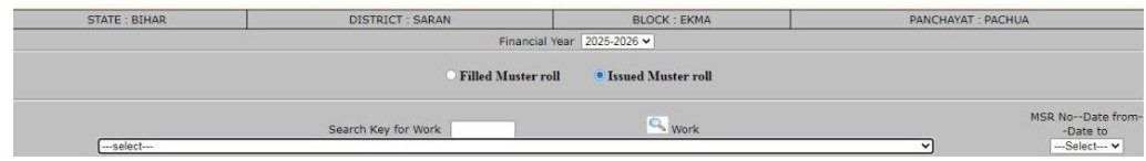 Filled Muster roll
